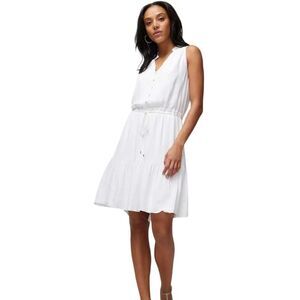 NEW WHBM Drawstring Mini Summer Drawstring Tiered Dress Size Small